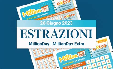 MillionDay e MillionDay extra: le estrazioni delle 13 di oggi .